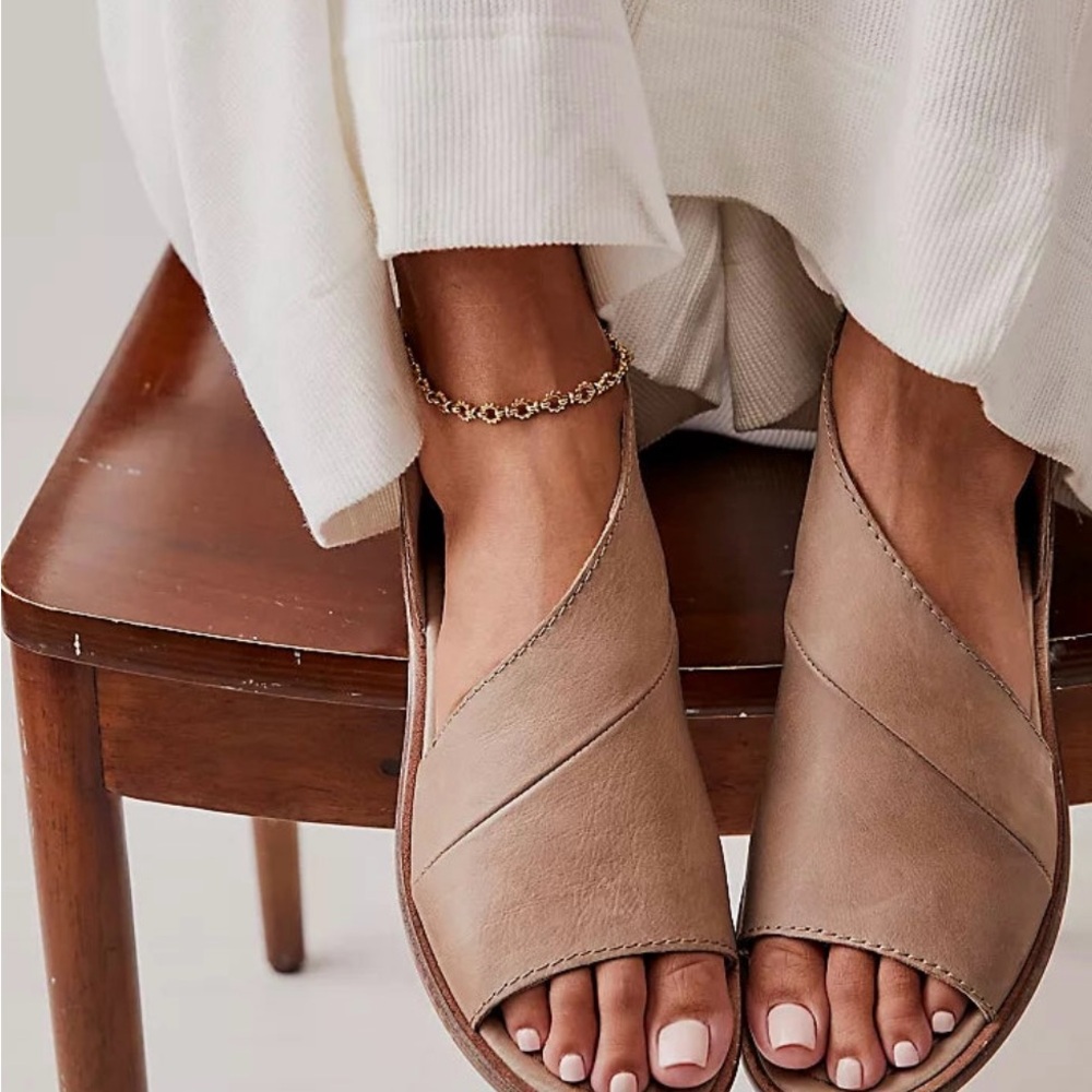 Free People Beige Open-Toe Sandals - Picture 2 of 7